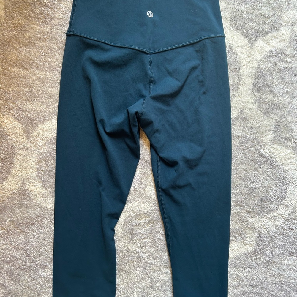 lululemon athletica Teal Performance cropped Leggings size 4